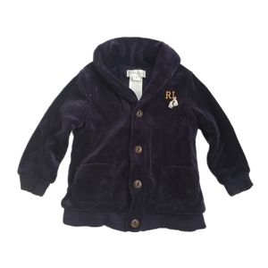 Ralph Lauren 9m Navy Blue Velvet Smoking Jacket Sports Coat Blazer